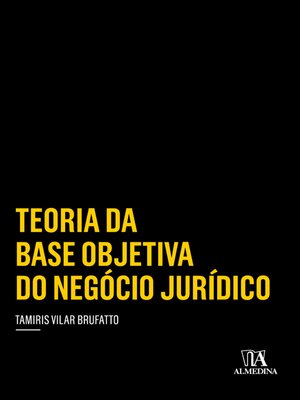 cover image of Teoria da base objetiva do negócio jurídico